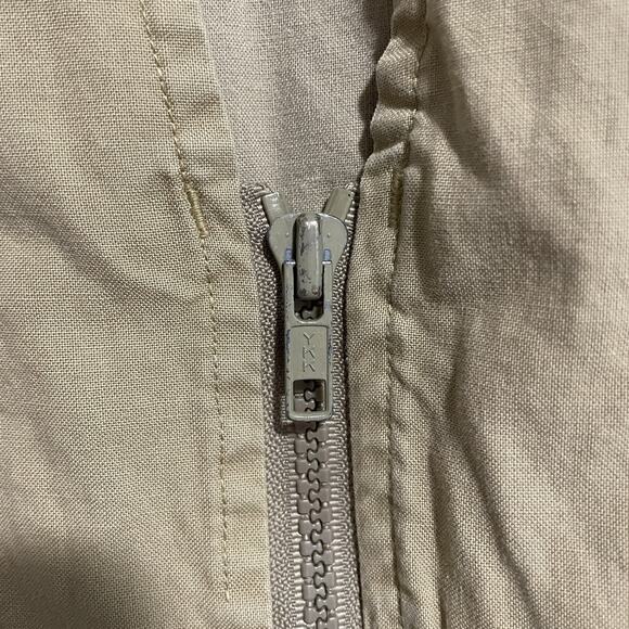 Vtg Flax Art Mens Utility Cargo Vest Medium Beige Safari Workwear Multi Pockets - Picture 4 of 5